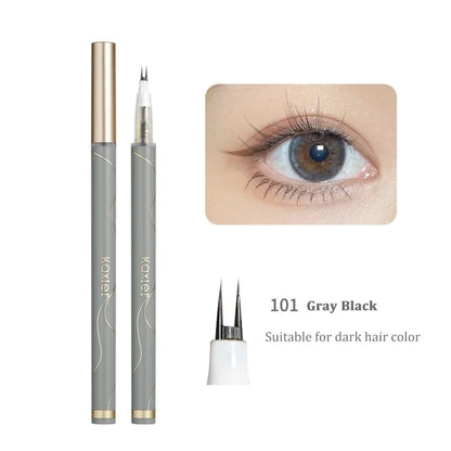 Natural Double Forked Tip Lower Eyelash Pen Makeup Ultra-Thin Liquid Quick Drying Eyelash Brow Eyeliner Pencil Makeup Tools