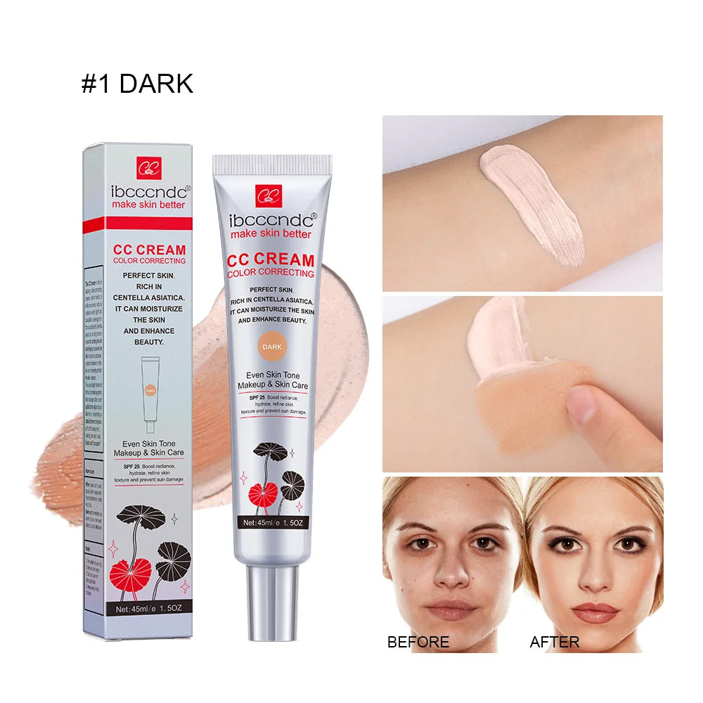 Moisturizing Correcting CC Cream Waterproof Anti-Sweat Makeup before Concealer Lasting Women Makeup Protect Skin Erborian Make