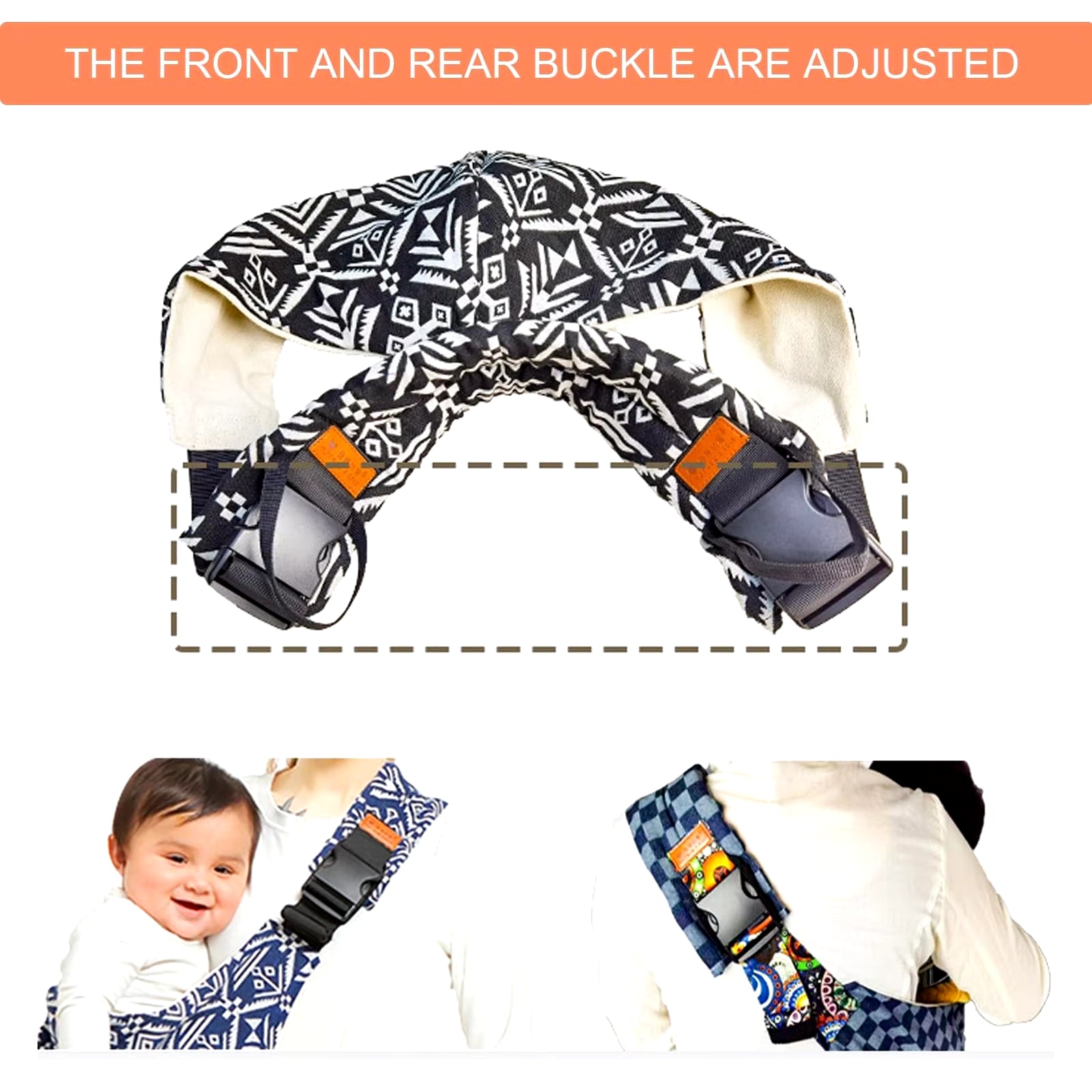 Portable Toddler Carrier Sling One Shoulder 1 to 3 Year 20Kg Adjustable Belt Baby Children Waist Strap Toddler Sling Wrap Swaddl