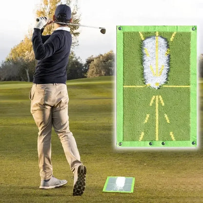 Golf Training Mat for Swing Detection Batting Trajectory Direction Detection Analysis Pad Swing Path Practice Marking Pad