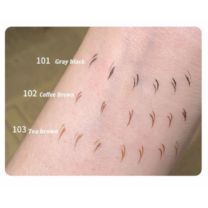 Natural Double Forked Tip Lower Eyelash Pen Makeup Ultra-Thin Liquid Quick Drying Eyelash Brow Eyeliner Pencil Makeup Tools