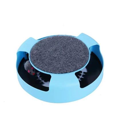 Cat Toy Turntable Roller Mouse Toys Interactive Intelligence Training Track Funny Games Cat Scratcher Toy Pet Toys Accessories