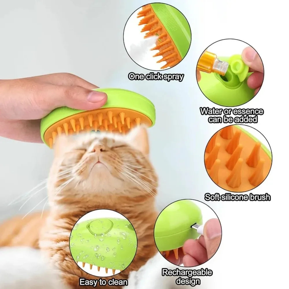 KittyCare Electric Steam Brush