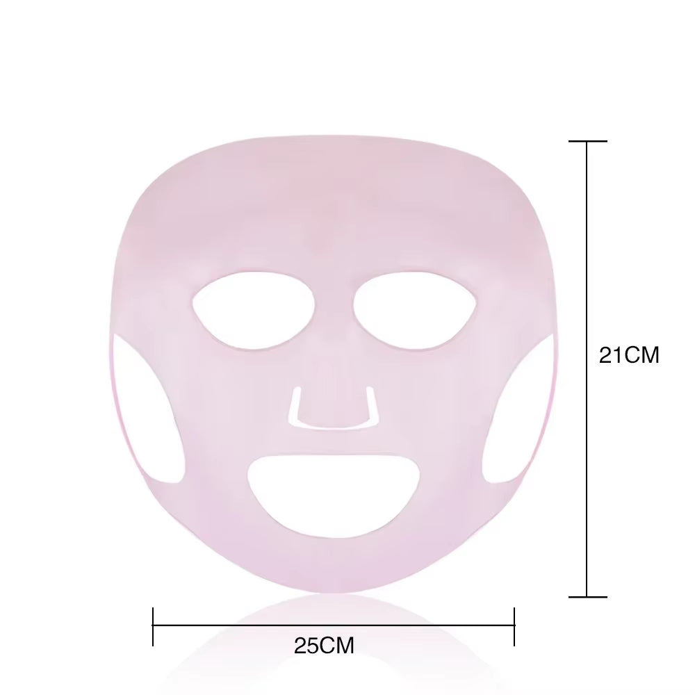 2025 Silicone Mask Reusable Cover Face Skin Care Hydrating Moisturizing Mask for Sheet Prevent Evaporation Steam Beauty Tool