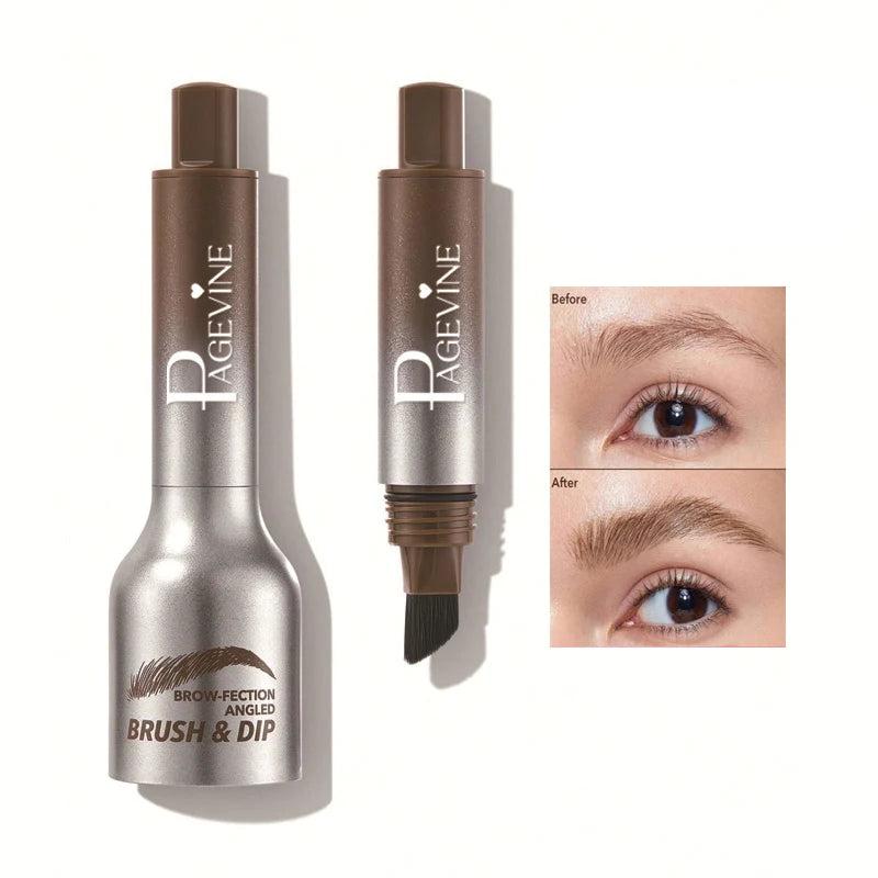 3D Dye Eyebrow Pencil Hairline Anti-Smudge Waterproof Long Lasting Black Brown Large Brush Natural Wild Eyebrow Enhancers Cream