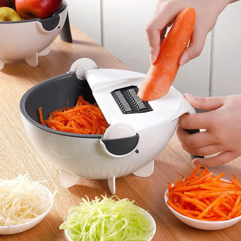 9 in 1 Drain Basket Vegetable Slicer