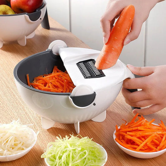 9 in 1 Drain Basket Vegetable Slicer