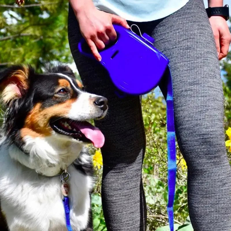 Multifunction Dog Leash with Built-in Water Bottle