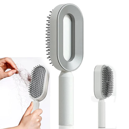 Portable Self-Cleaning Hair Brush